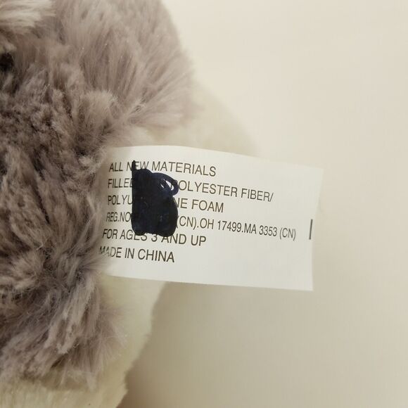 Inter American White Gray Dog Puppy Bunny Rabbit Ears Plush Stuffed Animal Toy - Picture 7 of 9